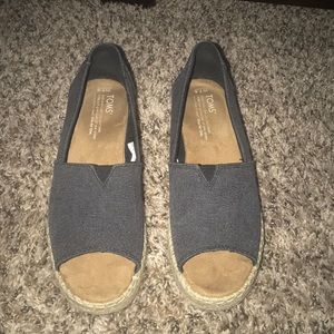 Toms open toe espadrilles